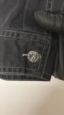 Pelle Pelle Ultra Blue Black Denim Jacket 4XL Vintage Hip Hop - Thumbnail 12