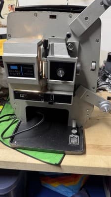 Vintage Sears Du-All Eight 8mm Film Projector w/ Case Movie Projector - Thumbnail 12