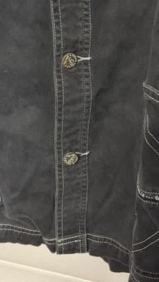 Pelle Pelle Ultra Blue Black Denim Jacket 4XL Vintage Hip Hop - Thumbnail 13