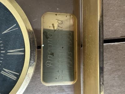 Vintage Danbury Clock Company Desk Clock – Quartz, Gold-Tone with Acrylic Arch - Thumbnail 5