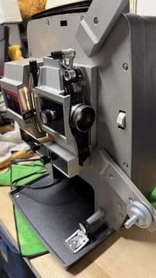 Vintage Sears Du-All Eight 8mm Film Projector w/ Case Movie Projector - Thumbnail 13
