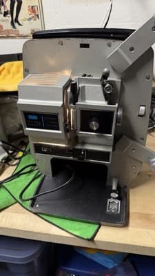 Vintage Sears Du-All Eight 8mm Film Projector w/ Case Movie Projector - Thumbnail 16