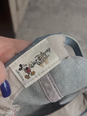 Vtg Disney World Denim Minnie Mouse Hat Strapback Cap Embroidered - Thumbnail 4