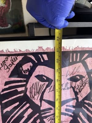 The Lion King Broadway Musical Poster – Signed by Cast – Framed Collectible - Thumbnail 16