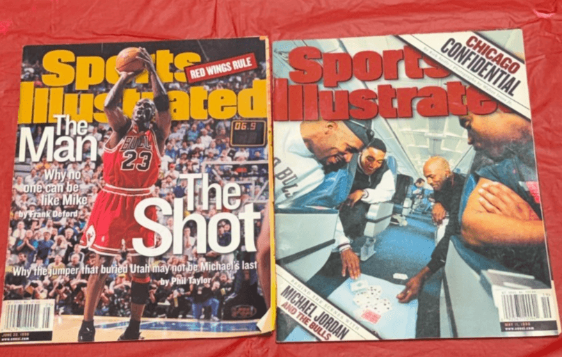 Sports Illustrated Michael Jordan Chicago Bulls Lot of 2 Magazines