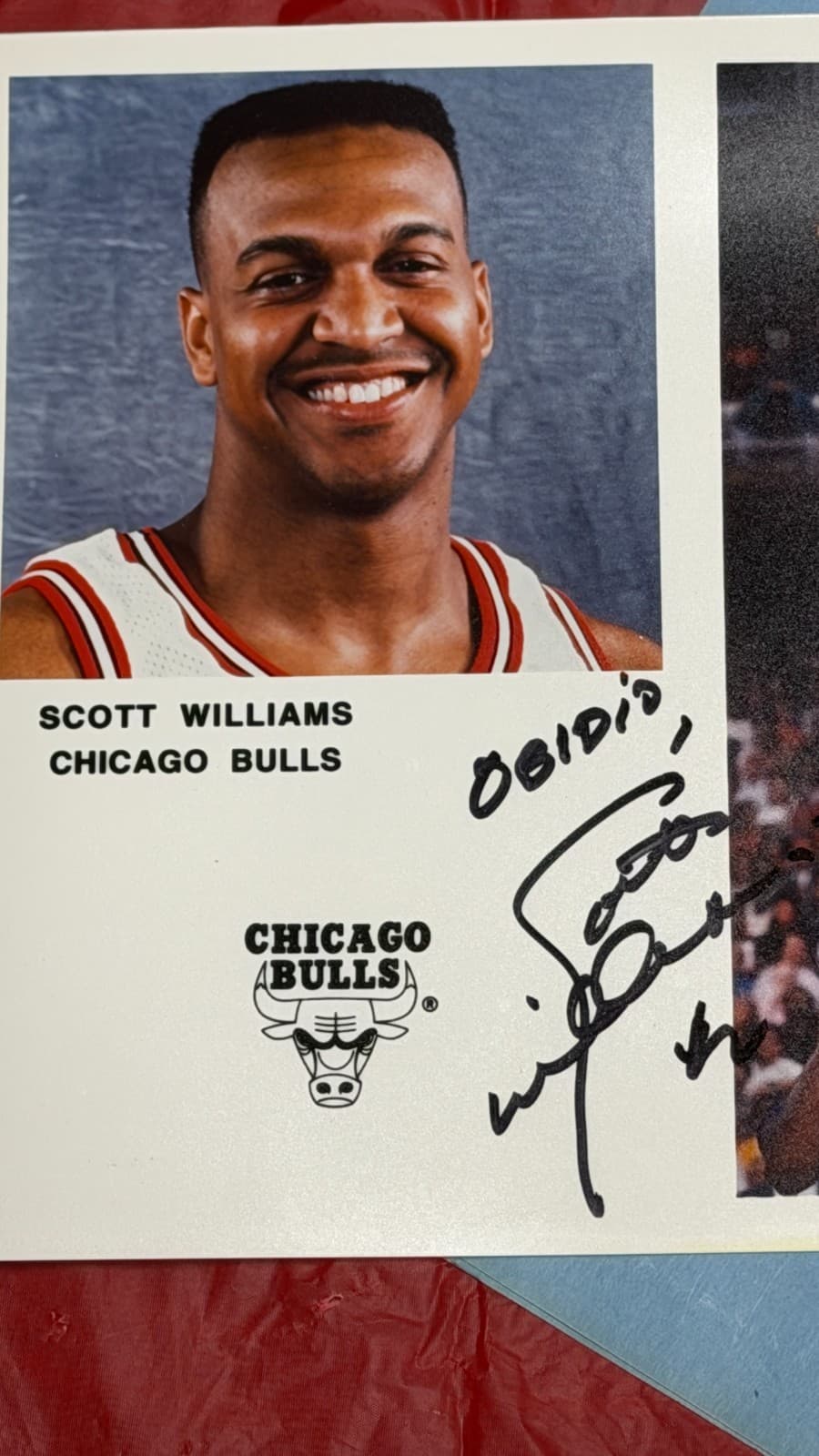 Scott Williams Autographed 8x10 Photo Chicago Bulls NBA Signed - Thumbnail 4