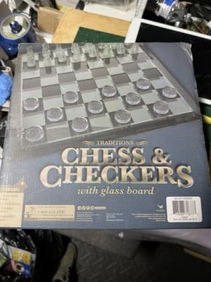 Spin Master Clear Chess and Checkers Set Gameboard - 6059022 - Thumbnail 3