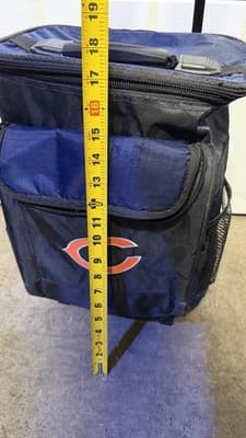 Chicago Bears Rolling Cooler Backpack Insulated Wheeled Tailgate Bag w/Handle - Thumbnail 15