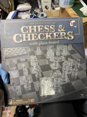 Spin Master Clear Chess and Checkers Set Gameboard - 6059022 - Thumbnail 2