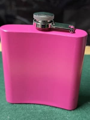 Pink Las Vegas Nevada Flask 6oz Welcome to Fabulous Las Vegas Souvenir - Thumbnail 4