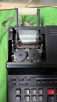 Sharp EL-2630A Printing Calculator 12 Digit 2-Color Ribbon Tested Working - Thumbnail 2