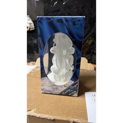 WaxWorks Wedding Designs Sculpted Candle White Floral Made in USA - Thumbnail 2