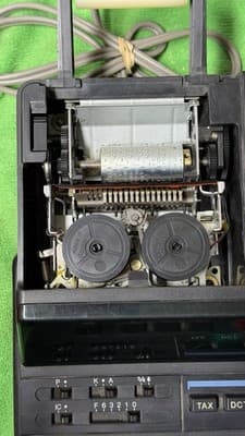 Sharp EL-2630A Printing Calculator 12 Digit 2-Color Ribbon Tested Working - Thumbnail 11