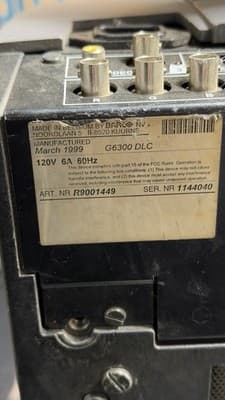 Projector BarcoGraphics 6300 DLC 120V Working Tested w/ Lens - Thumbnail 15