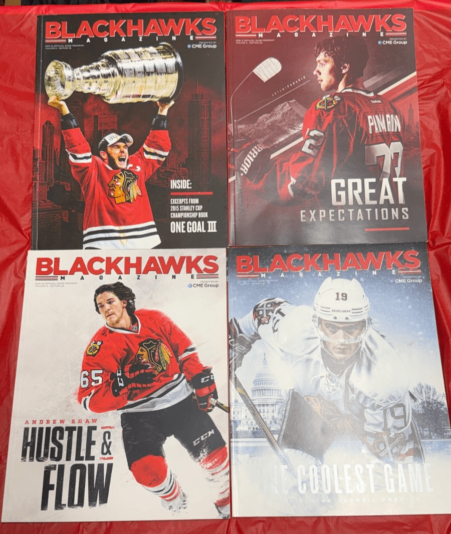 Chicago Blackhawks Magazine Lot of 4 Issues 2015-2016 NHL Hockey