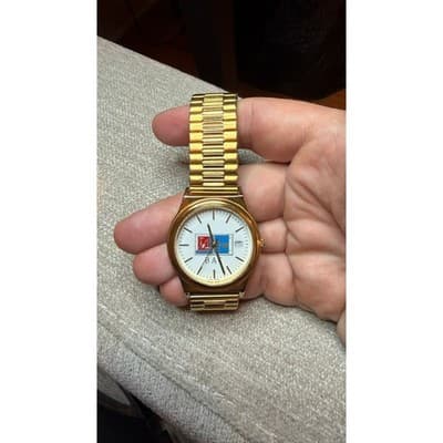 American Time Ltd Union Made Gold Tone Watch BAC Logo Expandable Band 3ATM - Thumbnail 3