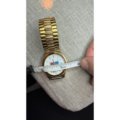 American Time Ltd Union Made Gold Tone Watch BAC Logo Expandable Band 3ATM - Thumbnail 11