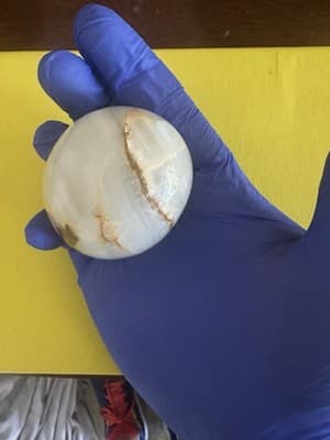 Vintage Onyx Stone Egg – Natural Polished Marble-Look Decorative Collectible - Thumbnail 7