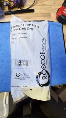 Roscoe Easy-Flex CPAP Tubing Hose 6ft Dark Gray EASY-FLEX6 New Sealed - Thumbnail 4