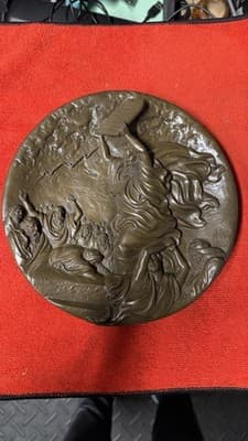 Rhodes Studios Moses and the Ten Commandments Bronze Plate 1986 #27434 - Thumbnail 2
