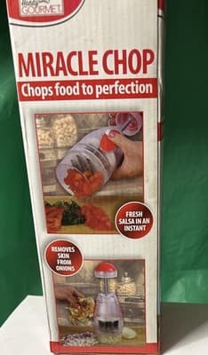 Miracle Chop Manual Food Chopper Hand Press Vegetable Onion Salsa Cutter