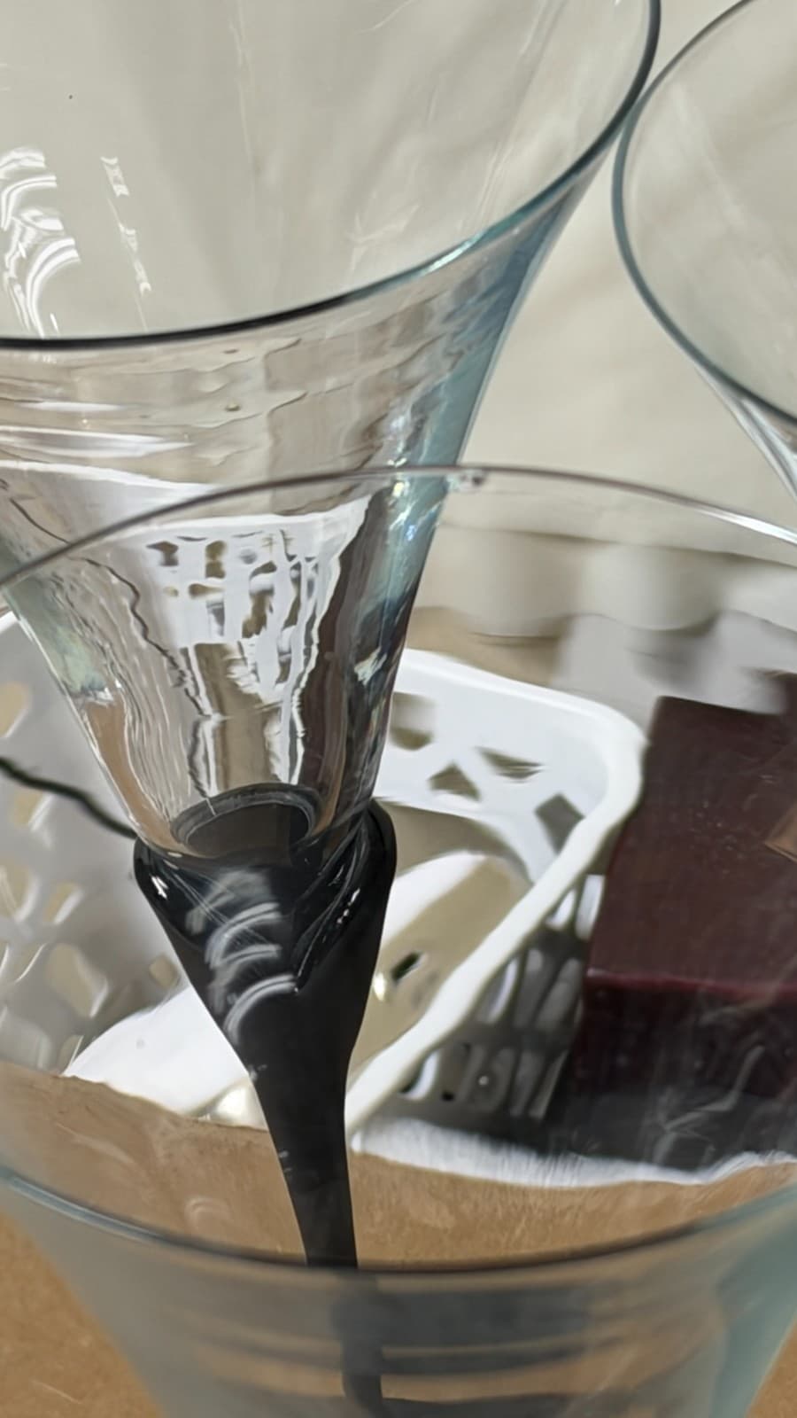 Set of 4 Modern Black Stem Martini Glasses – Tall Elegant 25cm - Thumbnail 9