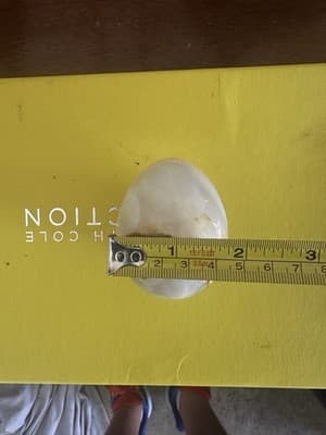Vintage Onyx Stone Egg – Natural Polished Marble-Look Decorative Collectible - Thumbnail 10