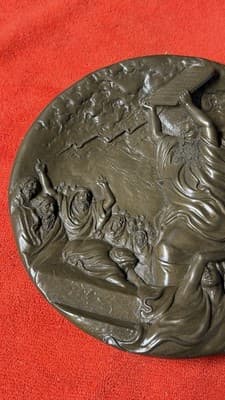 Rhodes Studios Moses and the Ten Commandments Bronze Plate 1986 #27434 - Thumbnail 6
