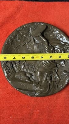 Rhodes Studios Moses and the Ten Commandments Bronze Plate 1986 #27434 - Thumbnail 9
