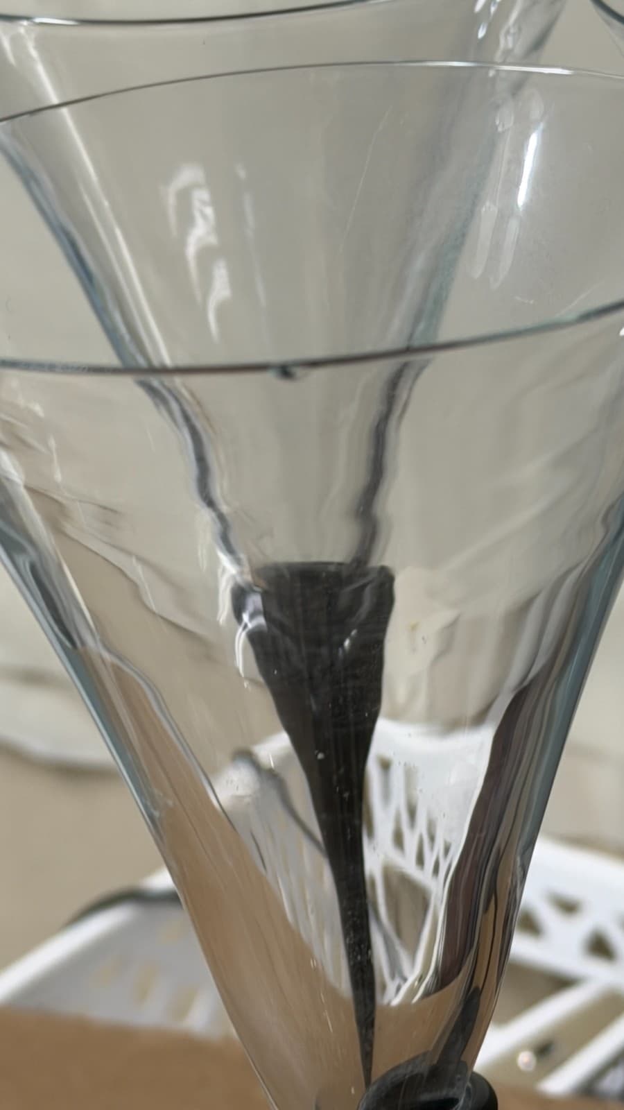 Set of 4 Modern Black Stem Martini Glasses – Tall Elegant 25cm - Thumbnail 10