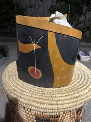 Mid-Century Modern Wood Magazine Rack Made in Israel Robert Greenfield - Thumbnail 2