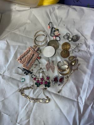 Mixed Fashion Jewelry Lot Earrings Necklace Rings Bracelet Boho Glam
