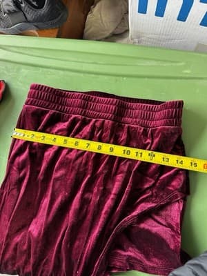 Fashion Nova Cardio Burgundy Velvet 2 Piece Set Women’s Size M - Thumbnail 3