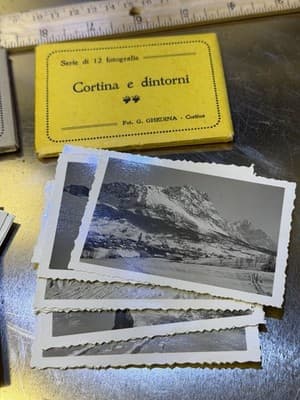 Vintage Italian Photo Set Cortina e Dintorni G. Ghedina Alpine Views