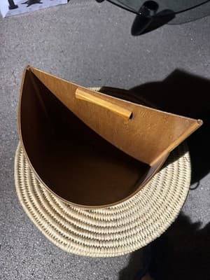 Mid-Century Modern Wood Magazine Rack Made in Israel Robert Greenfield - Thumbnail 3