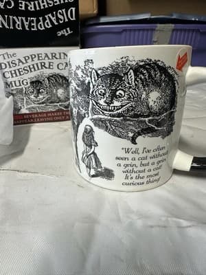 Disappearing Cheshire Cat Mug Alice in Wonderland Heat Change w/ Box - Thumbnail 2