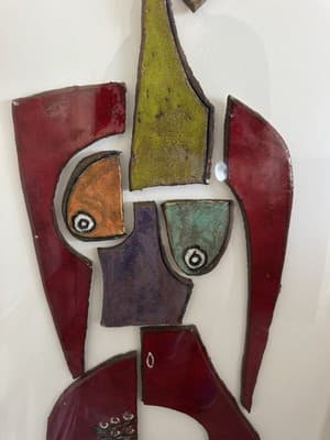 Kimmy Cantrell Ceramic Wall Sculpture – Framed – Approx. 50” x 26” - Thumbnail 9
