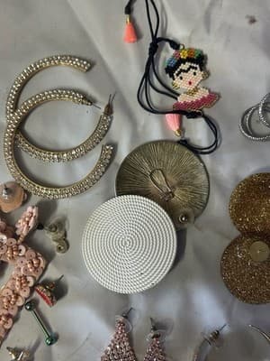 Mixed Fashion Jewelry Lot Earrings Necklace Rings Bracelet Boho Glam - Thumbnail 7