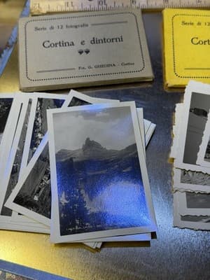 Vintage Italian Photo Set Cortina e Dintorni G. Ghedina Alpine Views - Thumbnail 4