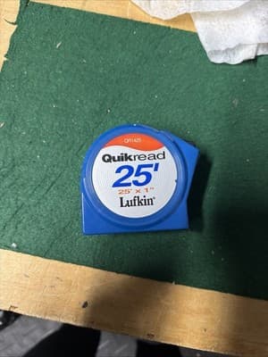 Lufkin Quikread 25’ Tape Measure QR1425 25 ft x 1 in Blue - Thumbnail 2