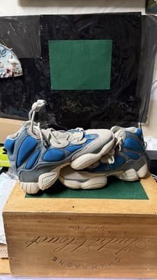 Size 5.5 - Adidas Yeezy 500 High Frosted Blue - Thumbnail 10