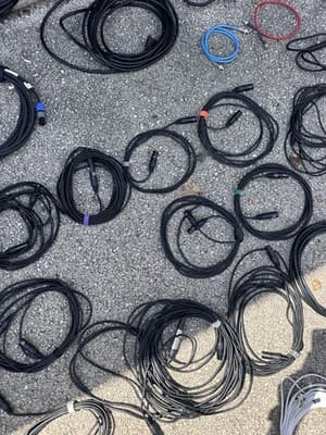 Long Black XLR Microphone Cable – Male to Female Audio Mic Lead - Thumbnail 6