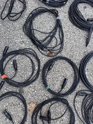 Long Black XLR Microphone Cable – Male to Female Audio Mic Lead - Thumbnail 5