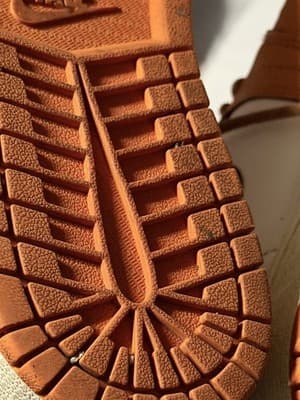 Nike Air Jordan 1 High Orange White Leather Sneakers EUR 38 UK 4.5 - Thumbnail 9