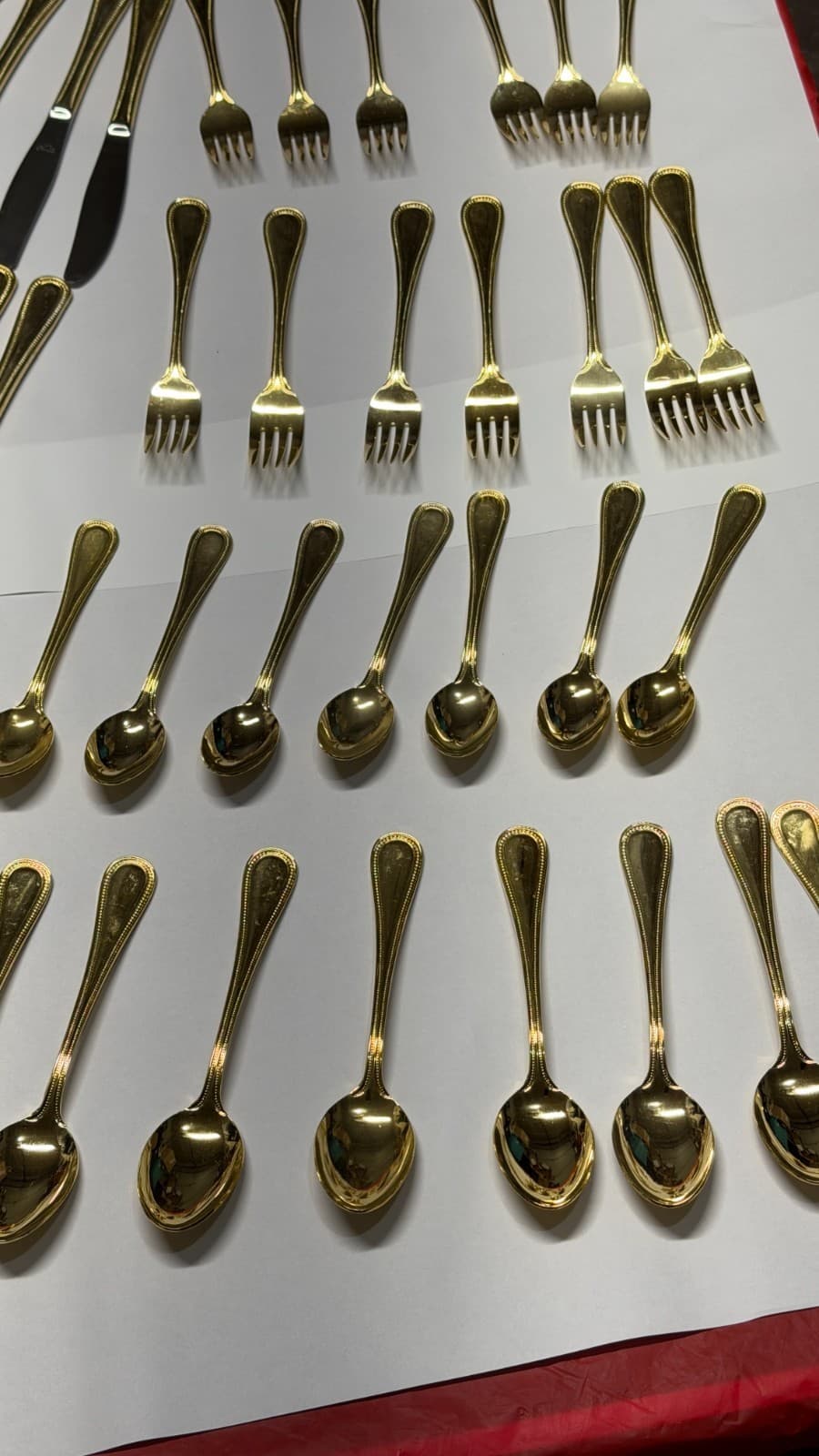 Melissa B Japan Gold Flatware Set 39-Pc Stainless Steel Vintage - Thumbnail 9