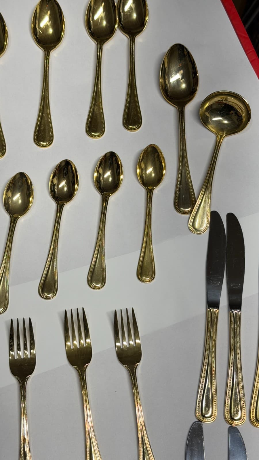 Melissa B Japan Gold Flatware Set 39-Pc Stainless Steel Vintage - Thumbnail 7