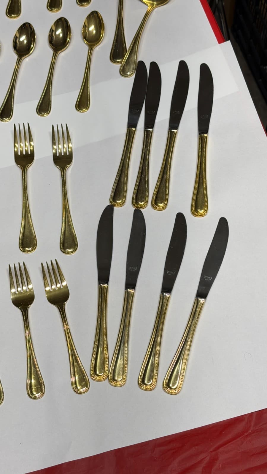 Melissa B Japan Gold Flatware Set 39-Pc Stainless Steel Vintage - Thumbnail 3