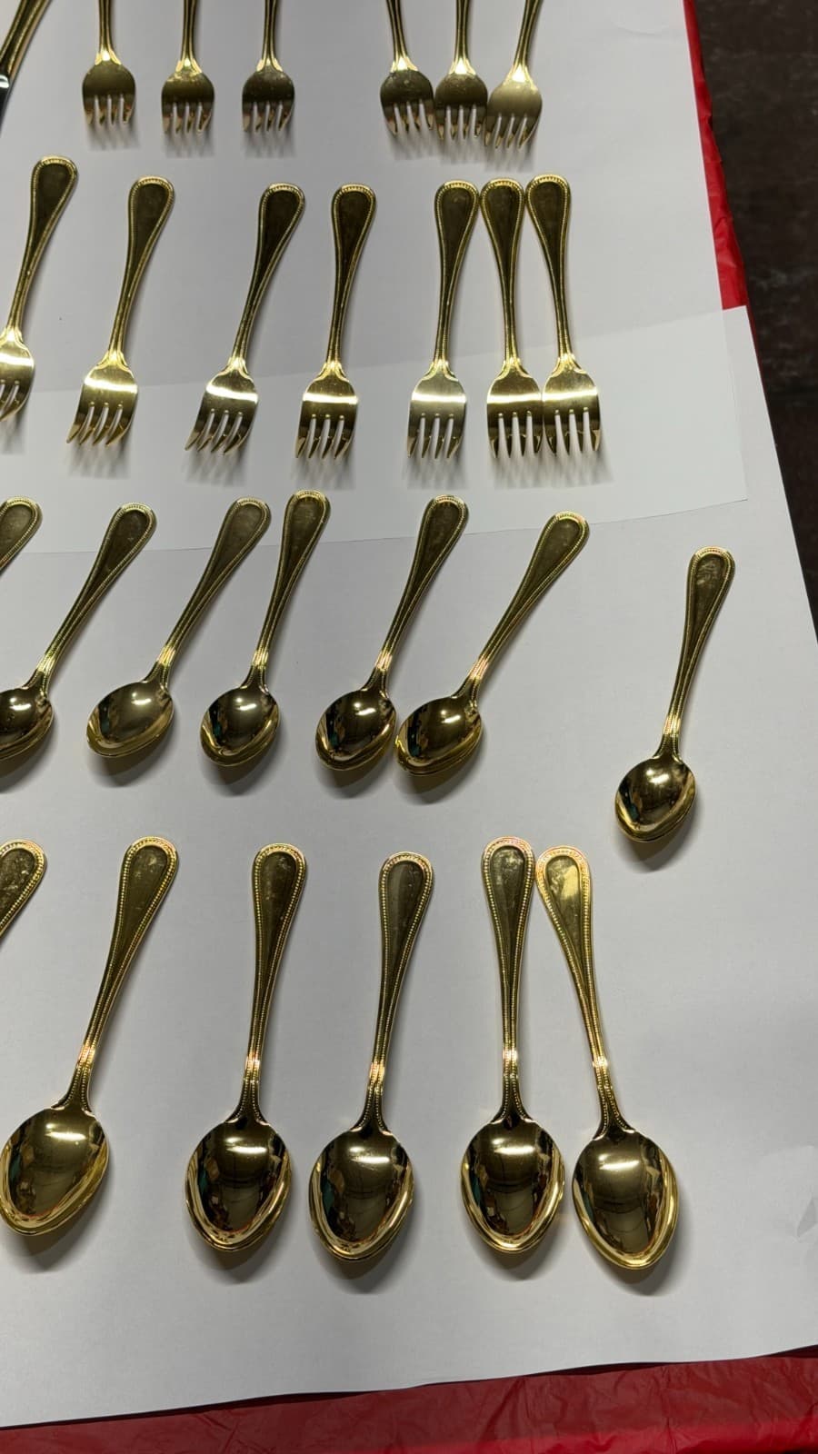 Melissa B Japan Gold Flatware Set 39-Pc Stainless Steel Vintage - Thumbnail 10