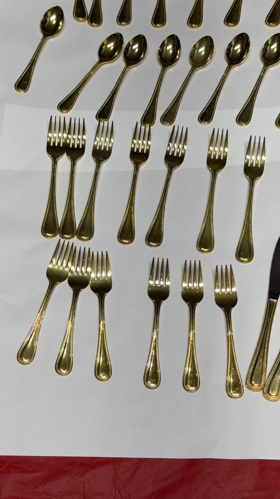 Melissa B Japan Gold Flatware Set 39-Pc Stainless Steel Vintage - Thumbnail 4