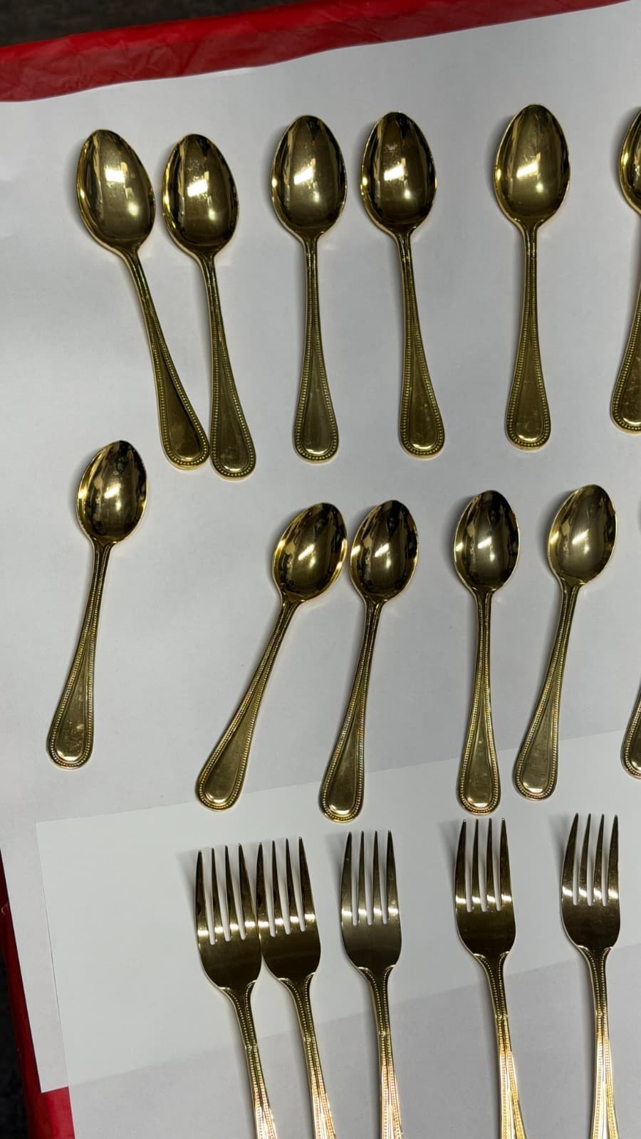 Melissa B Japan Gold Flatware Set 39-Pc Stainless Steel Vintage - Thumbnail 5